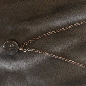 Purple stone necklace